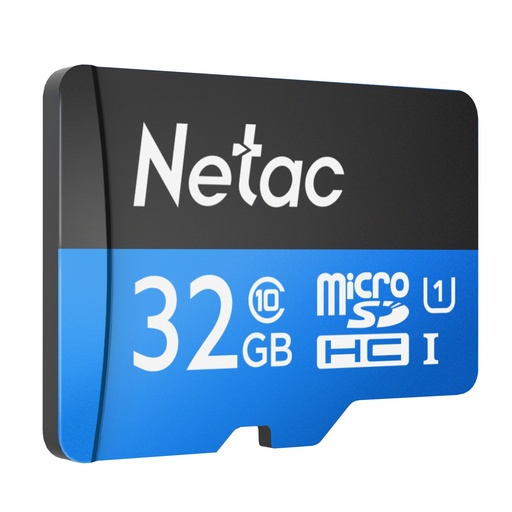 Secure Digital Micro Netac 32GB SDHC cl10  UHS-I 80MB Read w/Adapter